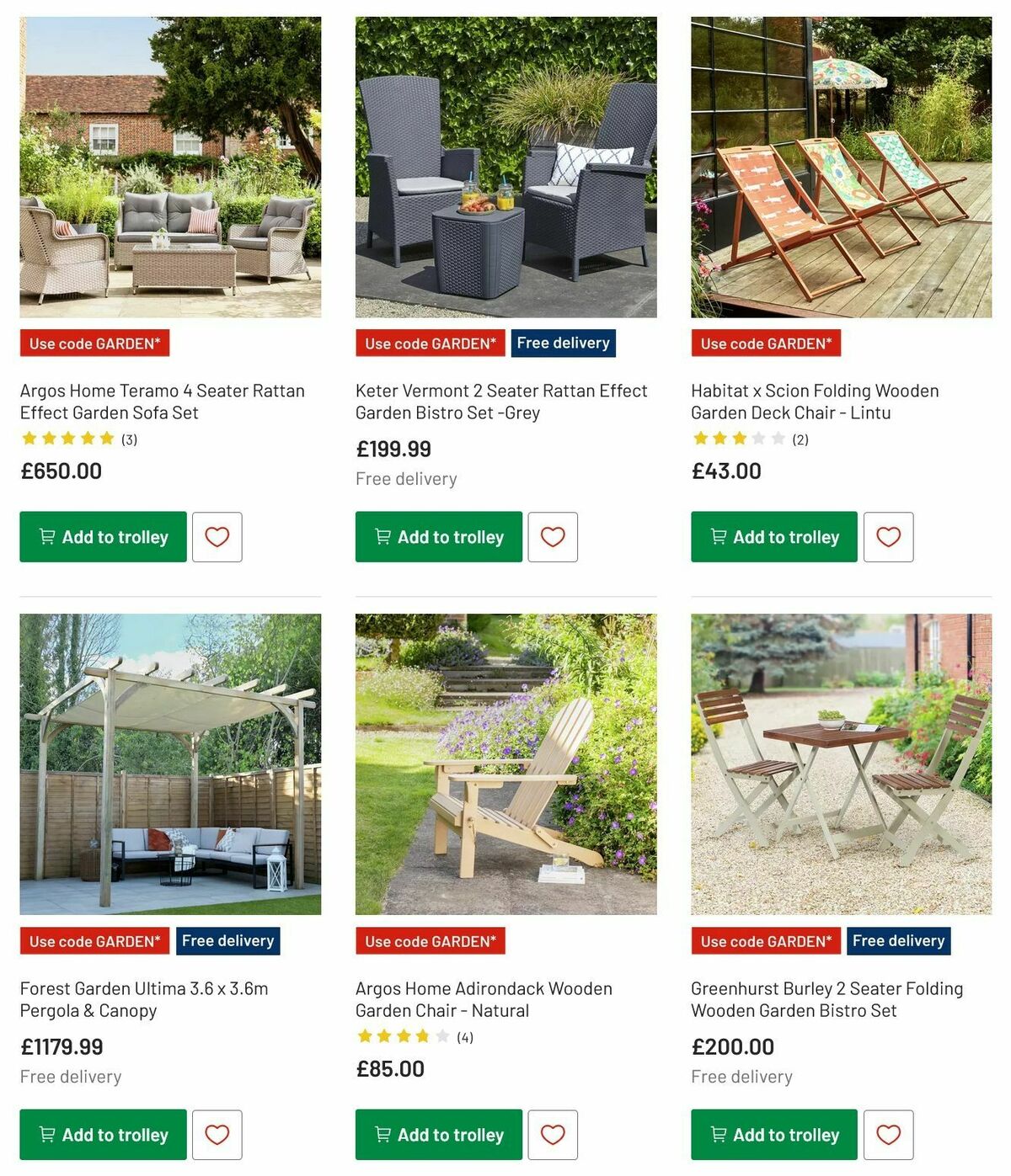 Argos Garden Offers from 6 May