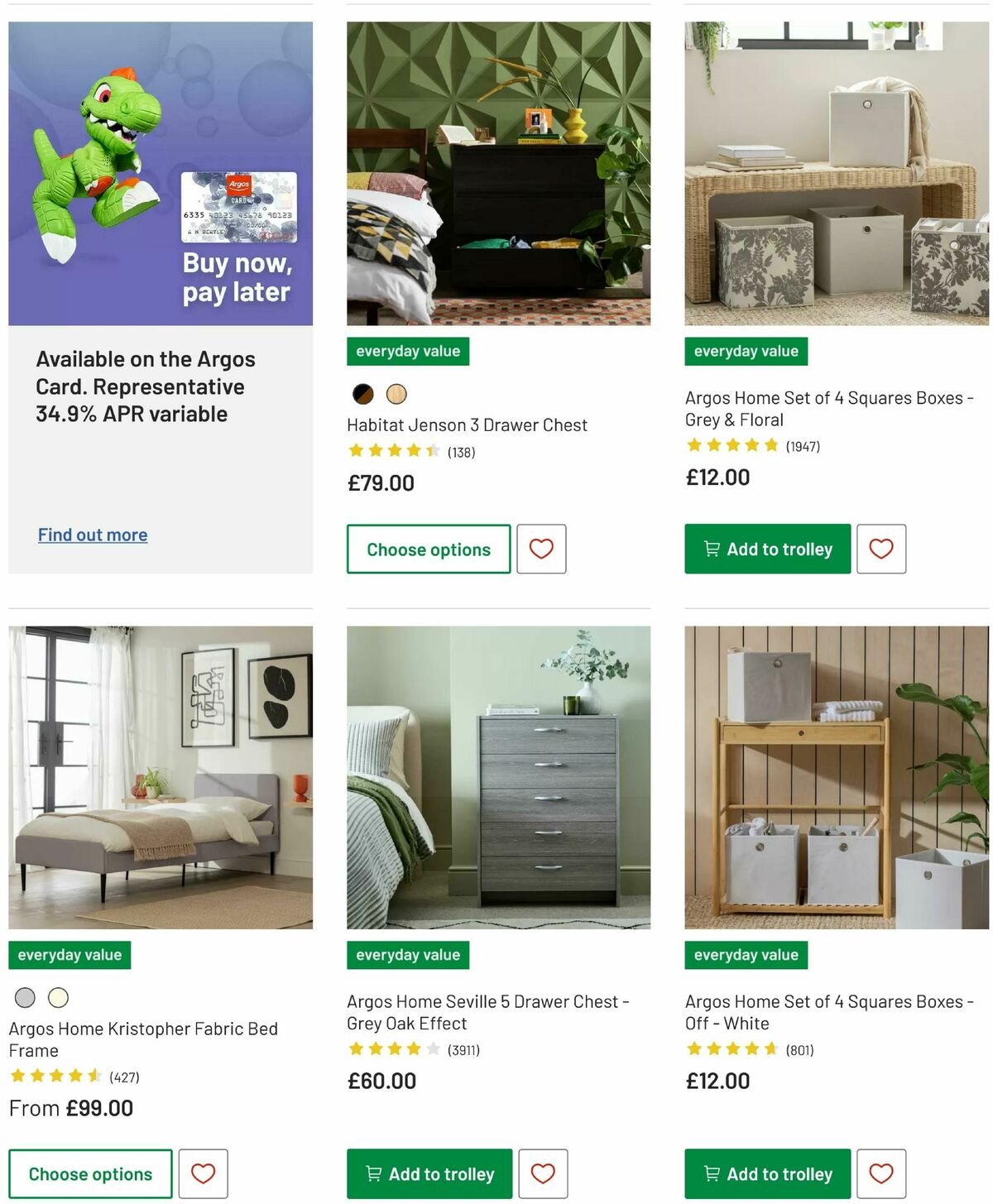 Argos Offers from 13 May