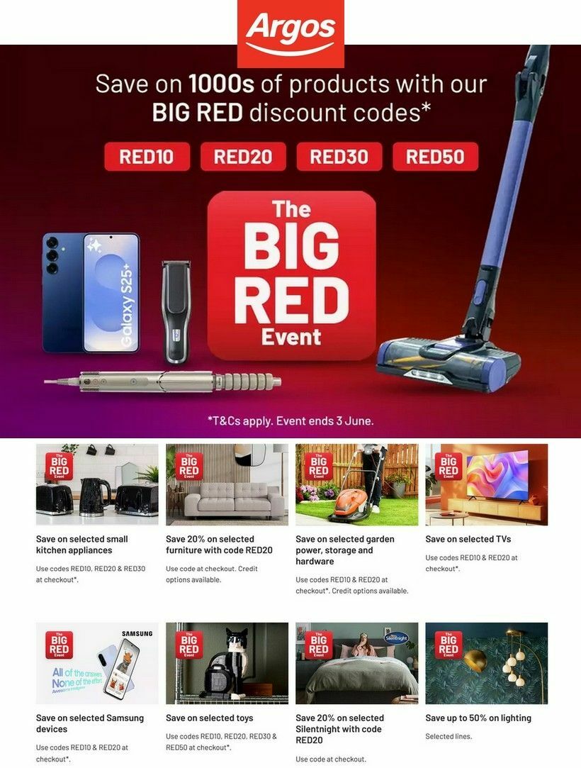 Argos Offers from 26 May