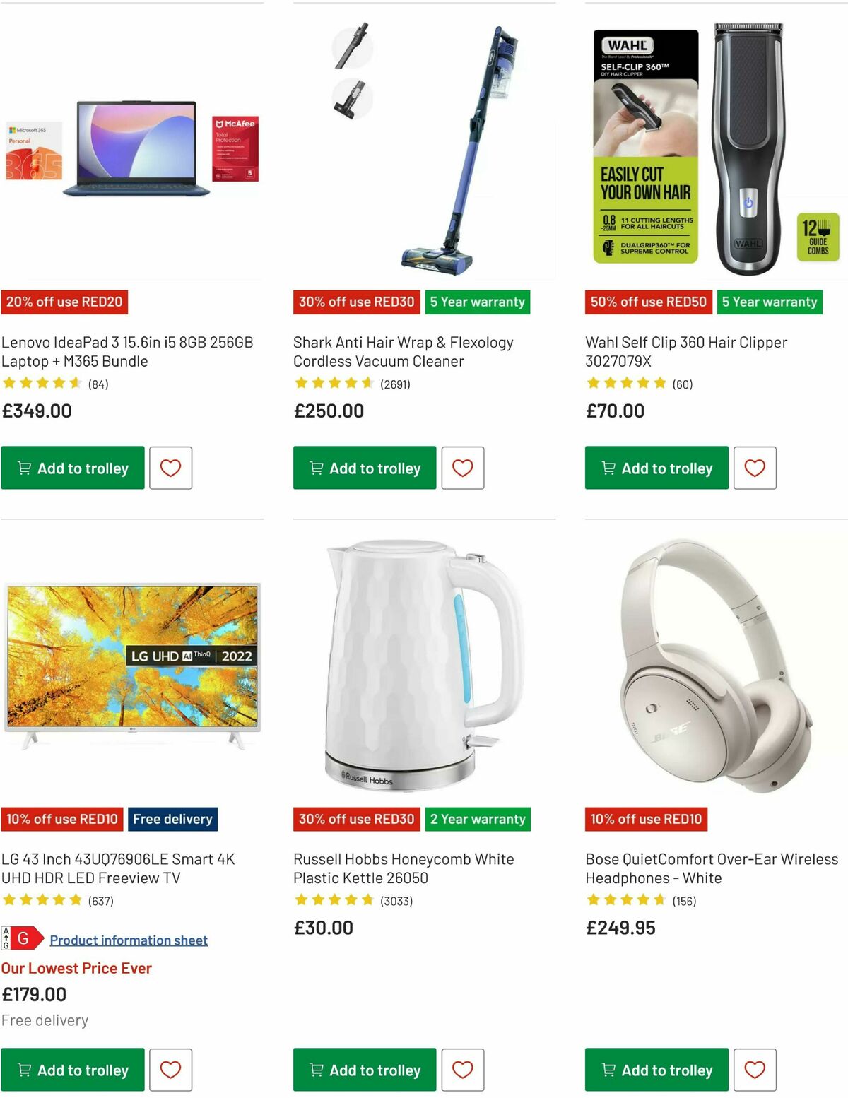 Argos Offers from 26 May
