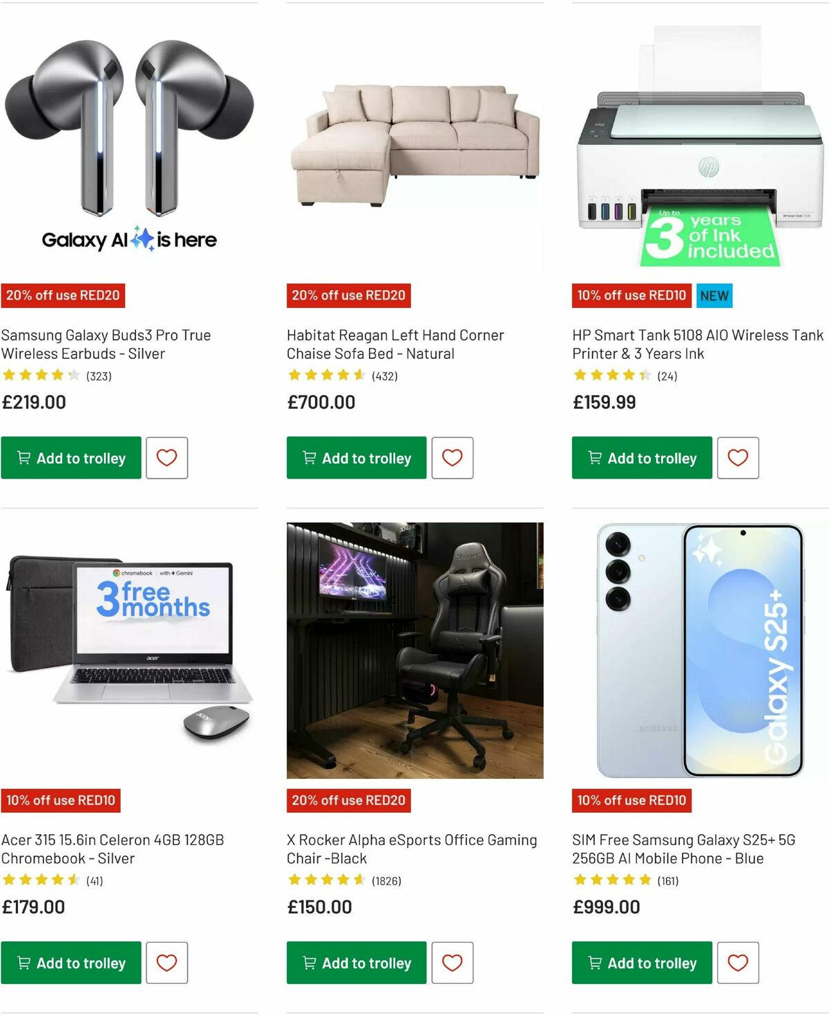 Argos Offers from 26 May