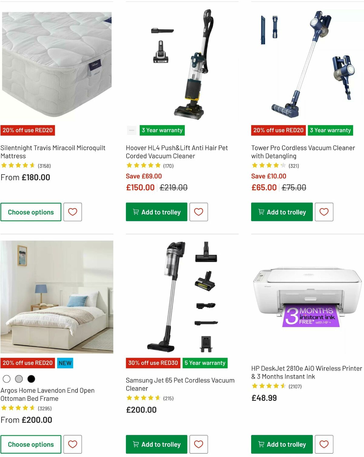 Argos Offers from 26 May