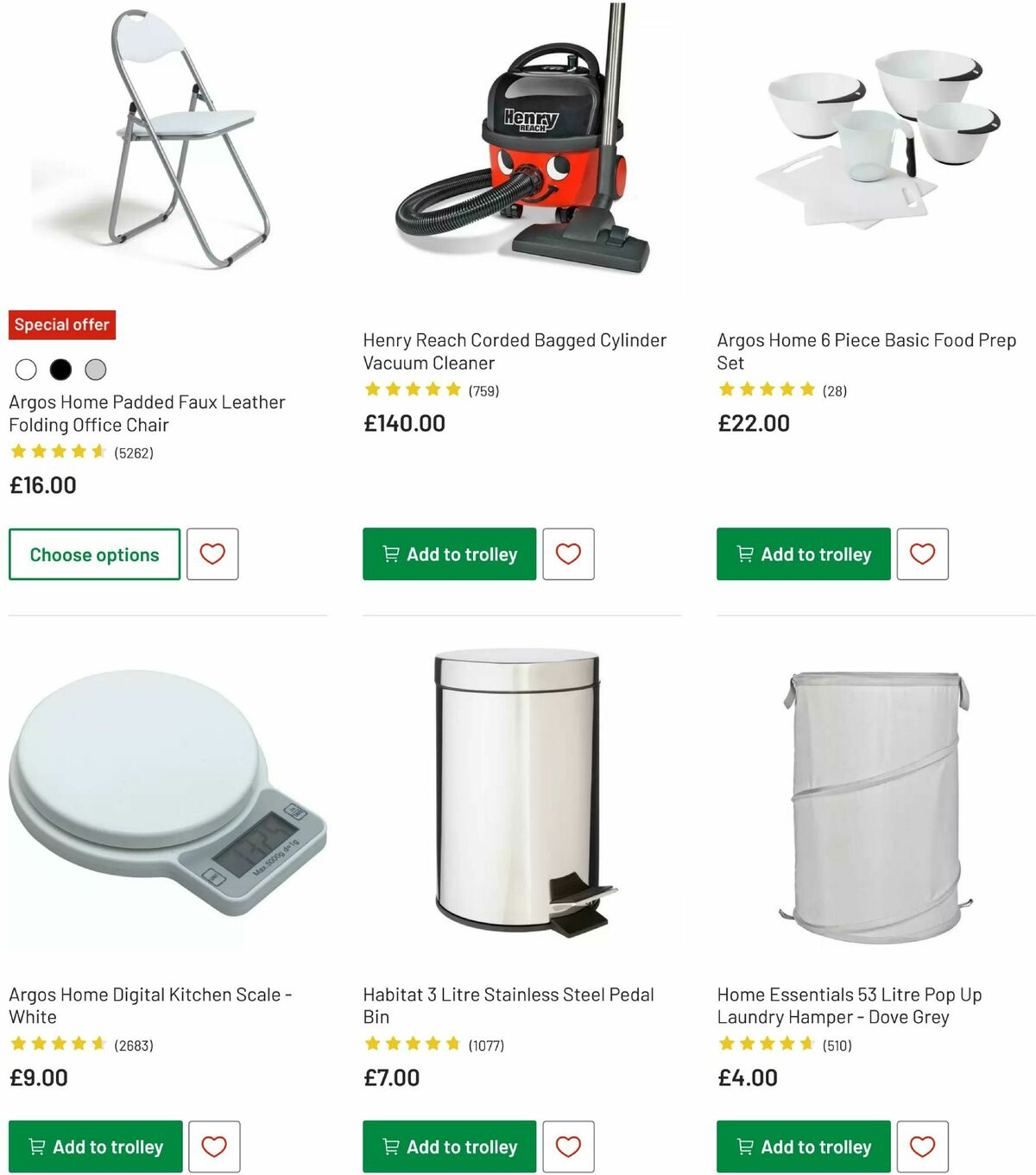Argos Offers from 29 July