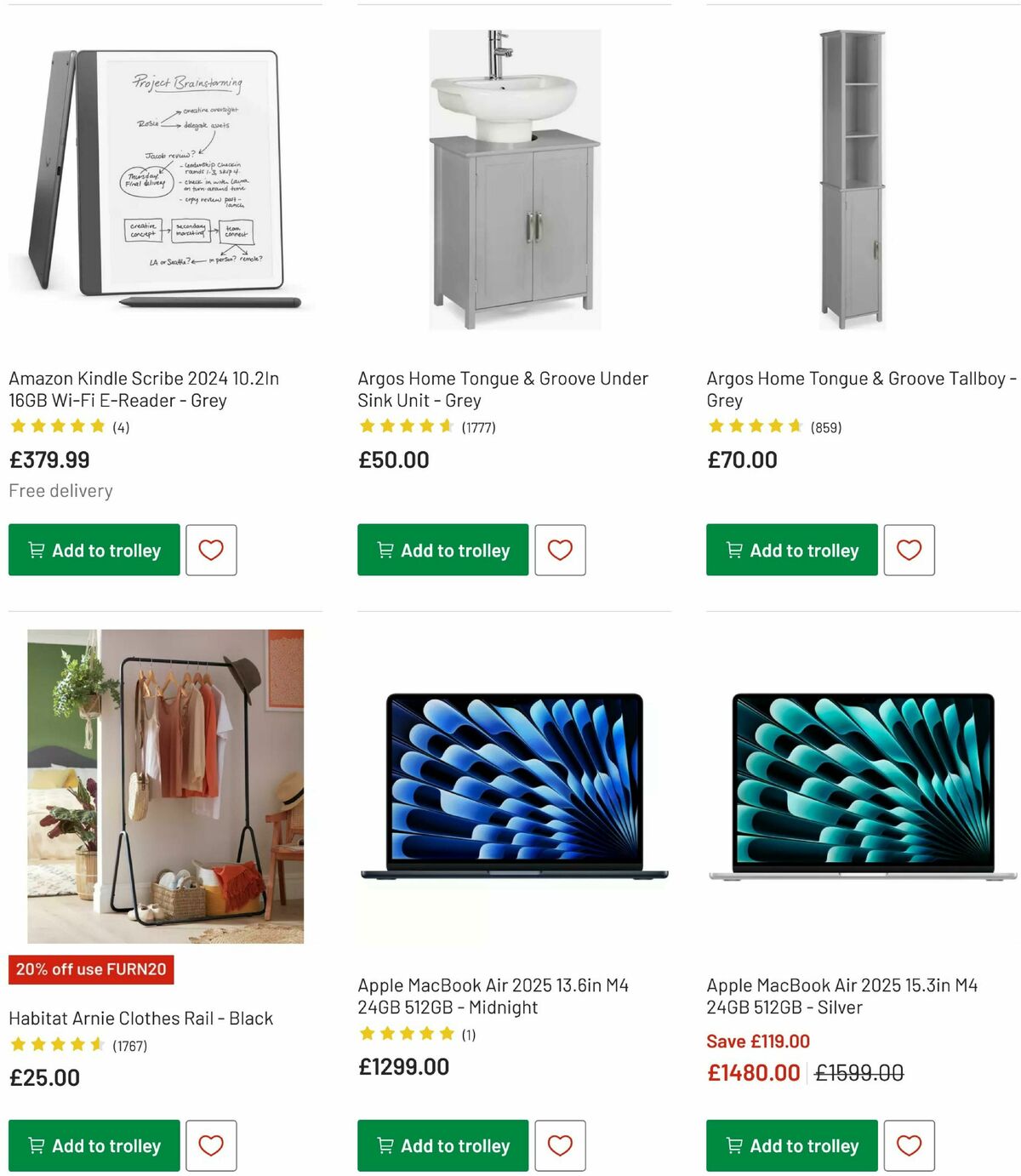 Argos Offers from 29 July