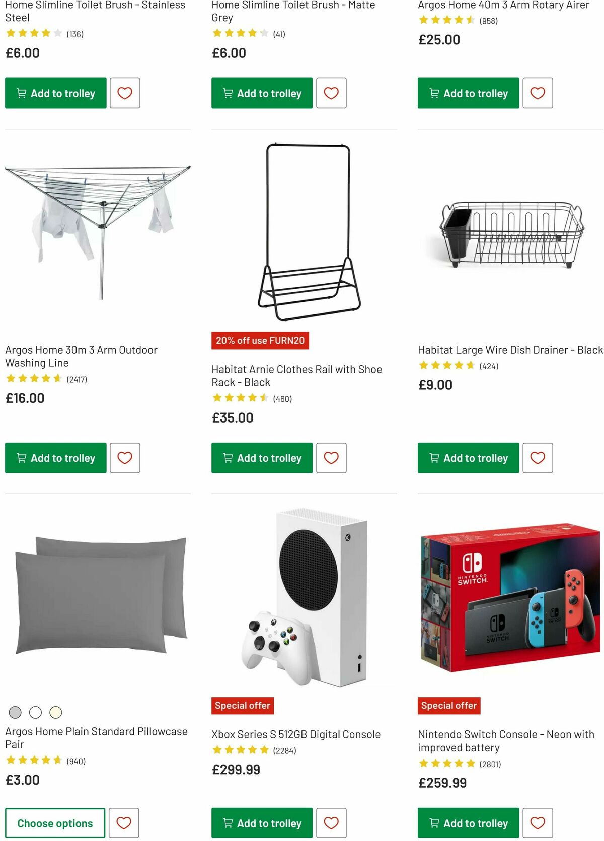 Argos Offers from 29 July