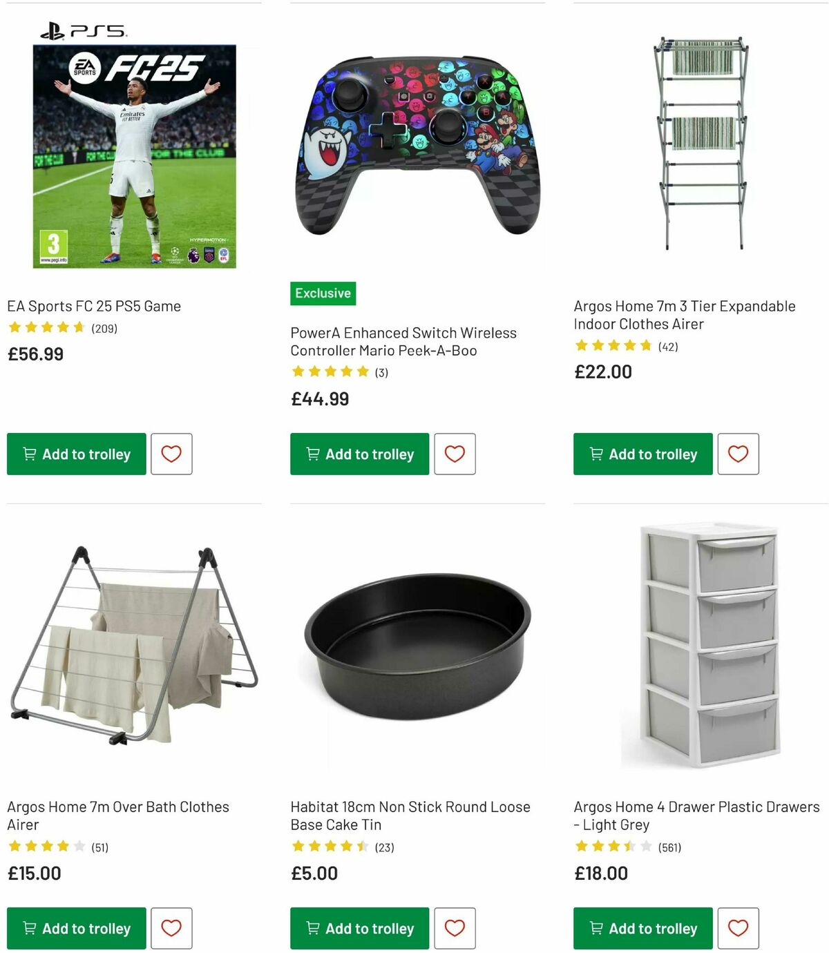 Argos Offers from 29 July