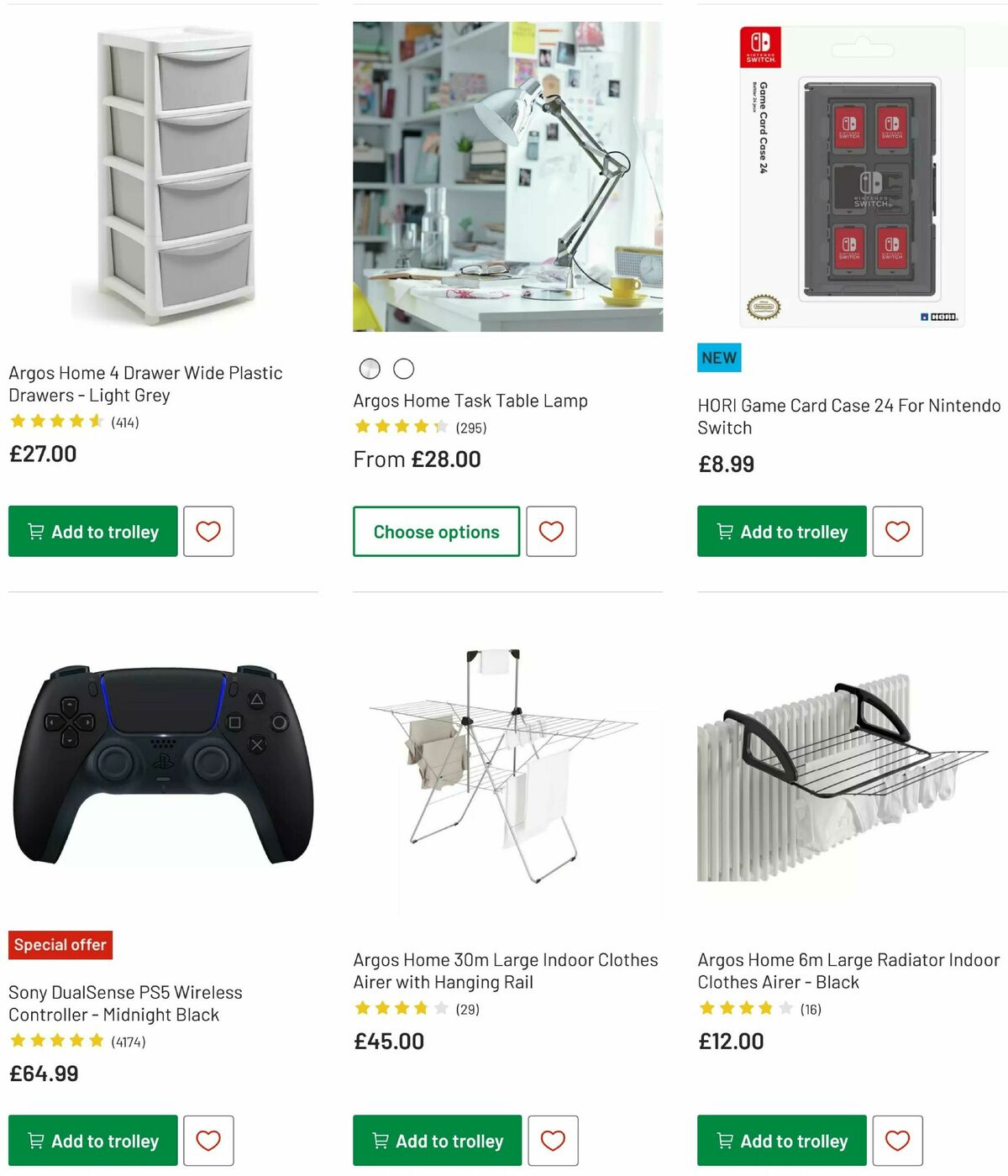 Argos Offers from 29 July