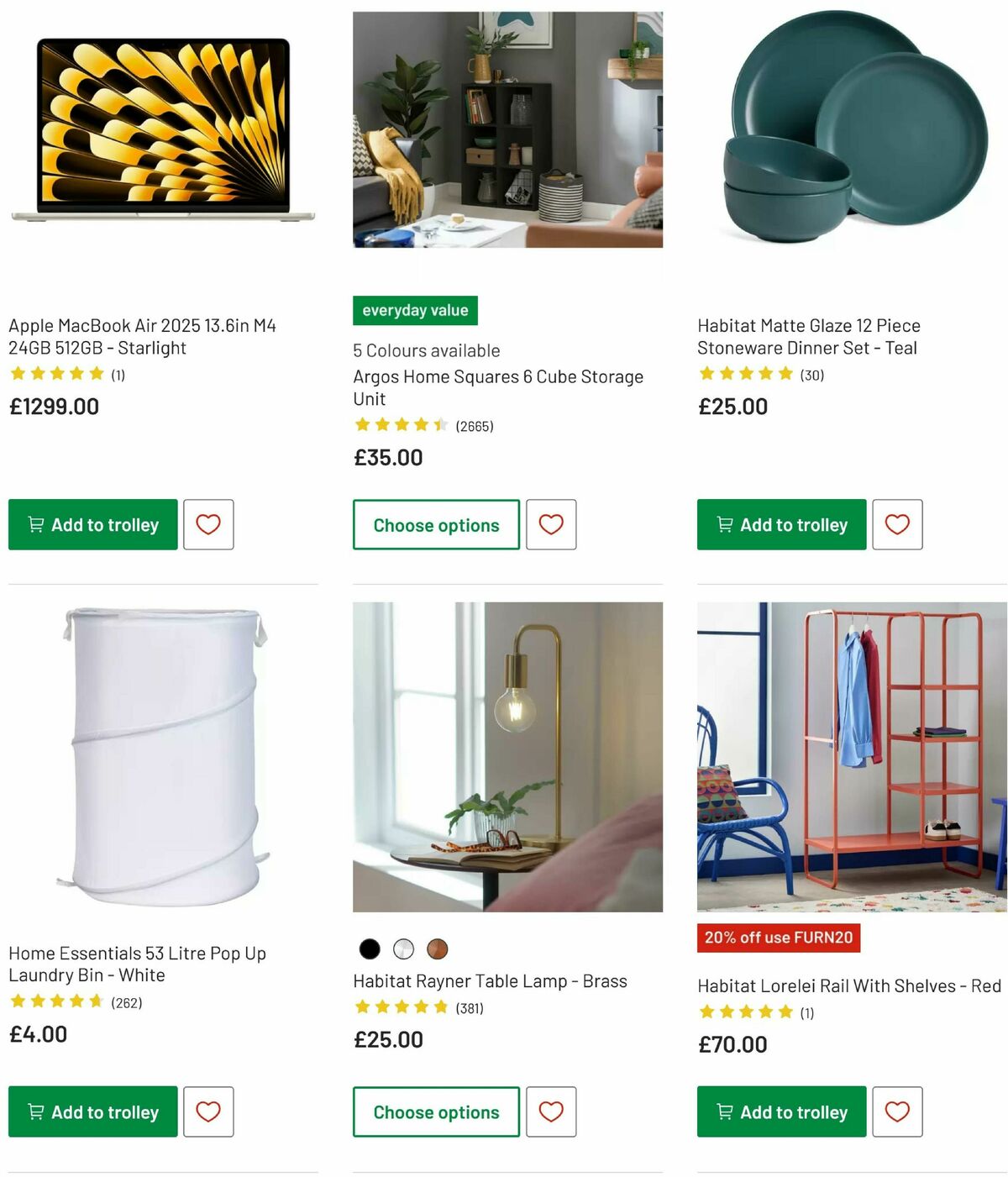 Argos Offers from 29 July