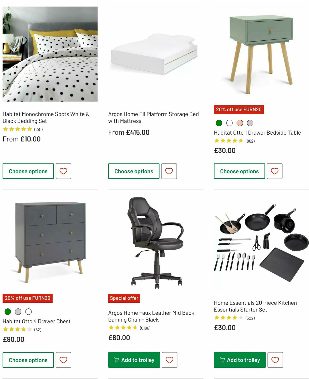 Argos Offers from 29 July