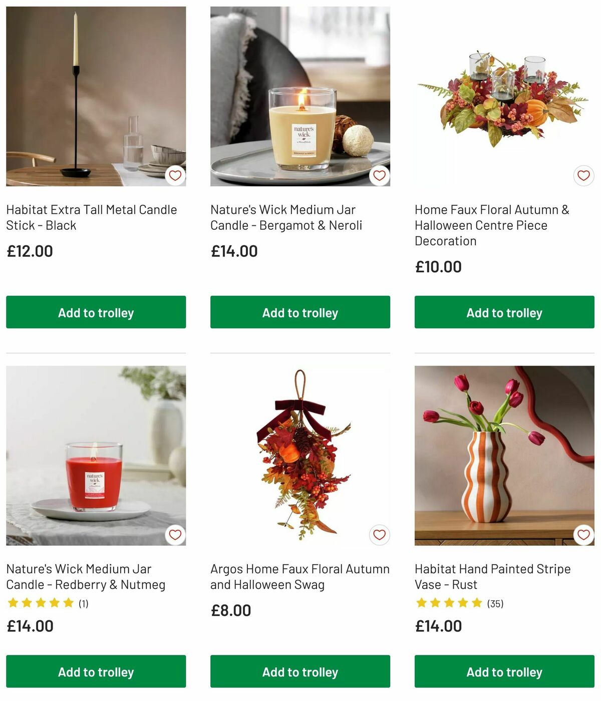 Argos Autumn Offers from 12 August