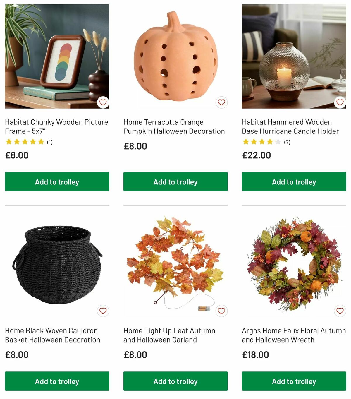 Argos Autumn Offers from 12 August