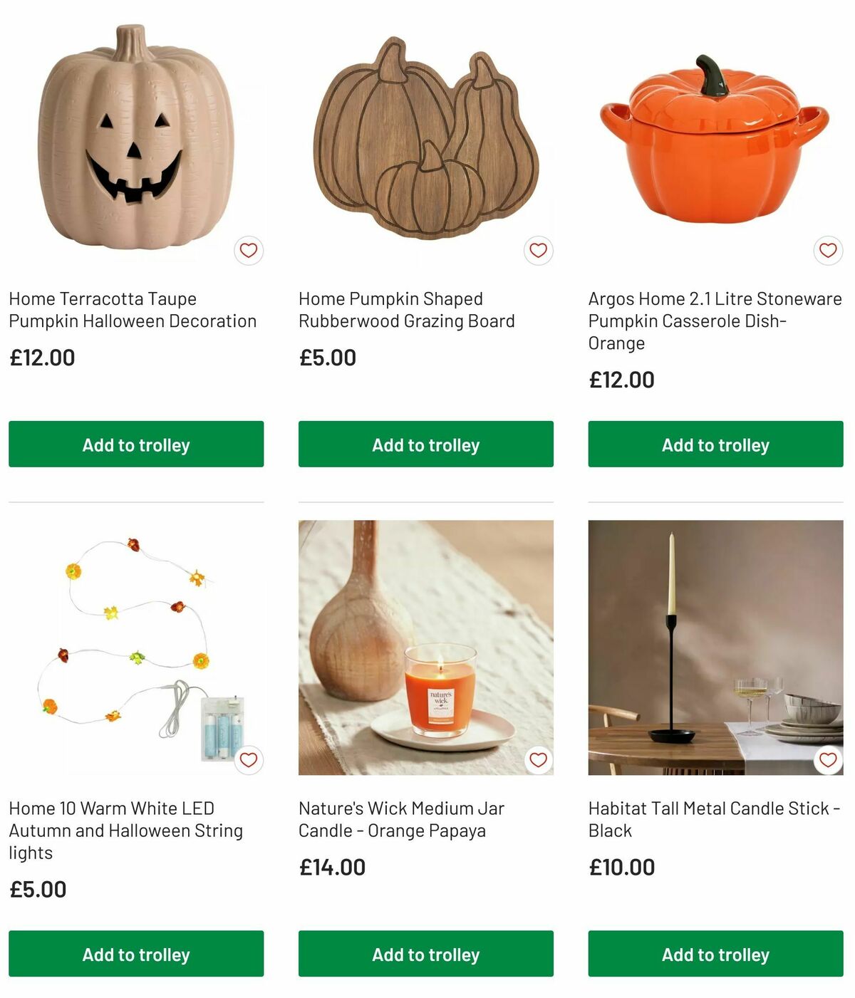 Argos Autumn Offers from 12 August