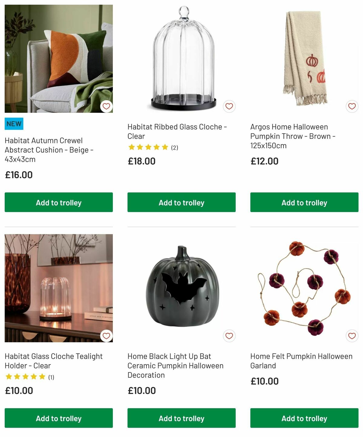 Argos Autumn Offers from 12 August