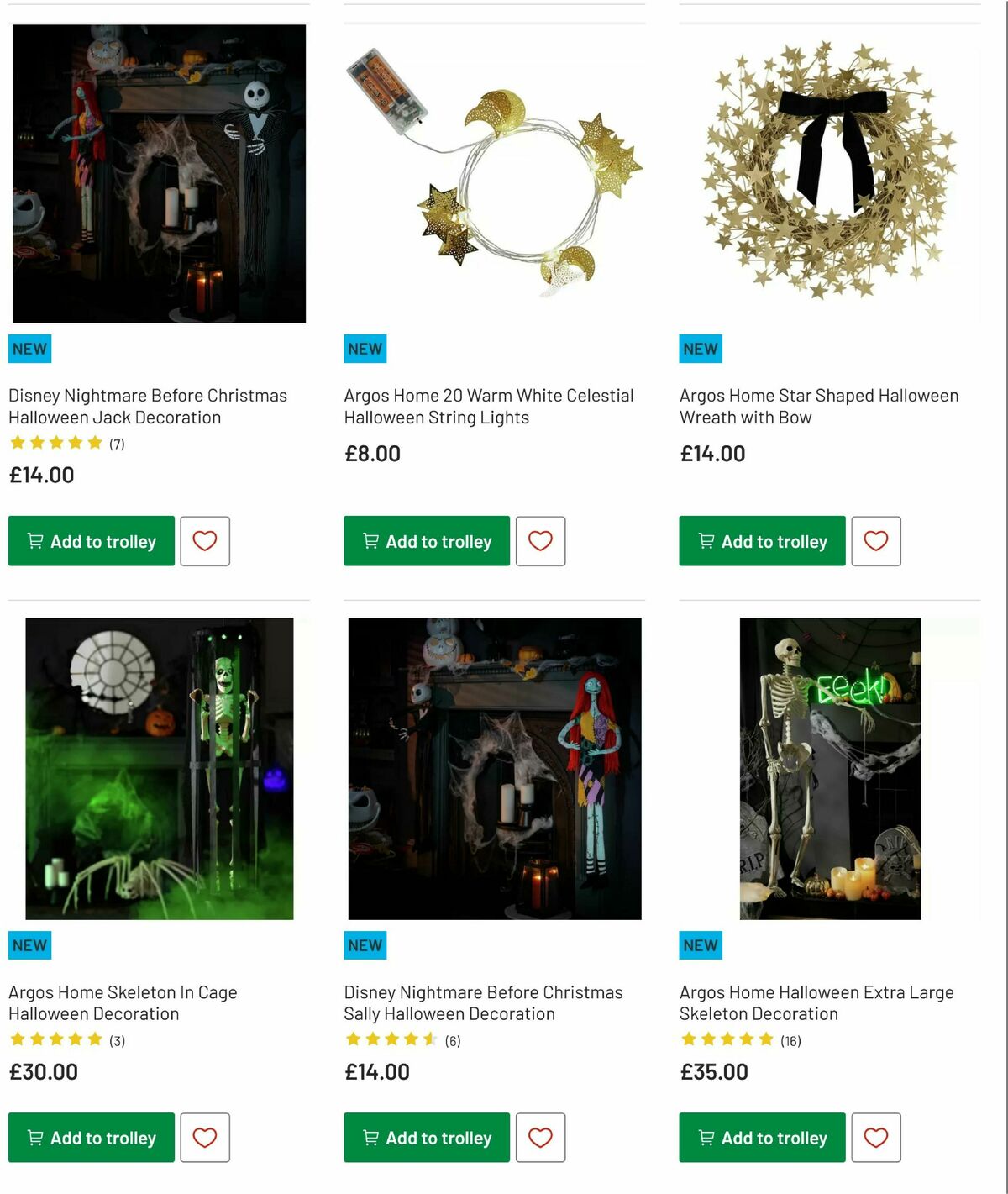 Argos Halloween Offers from 30 September