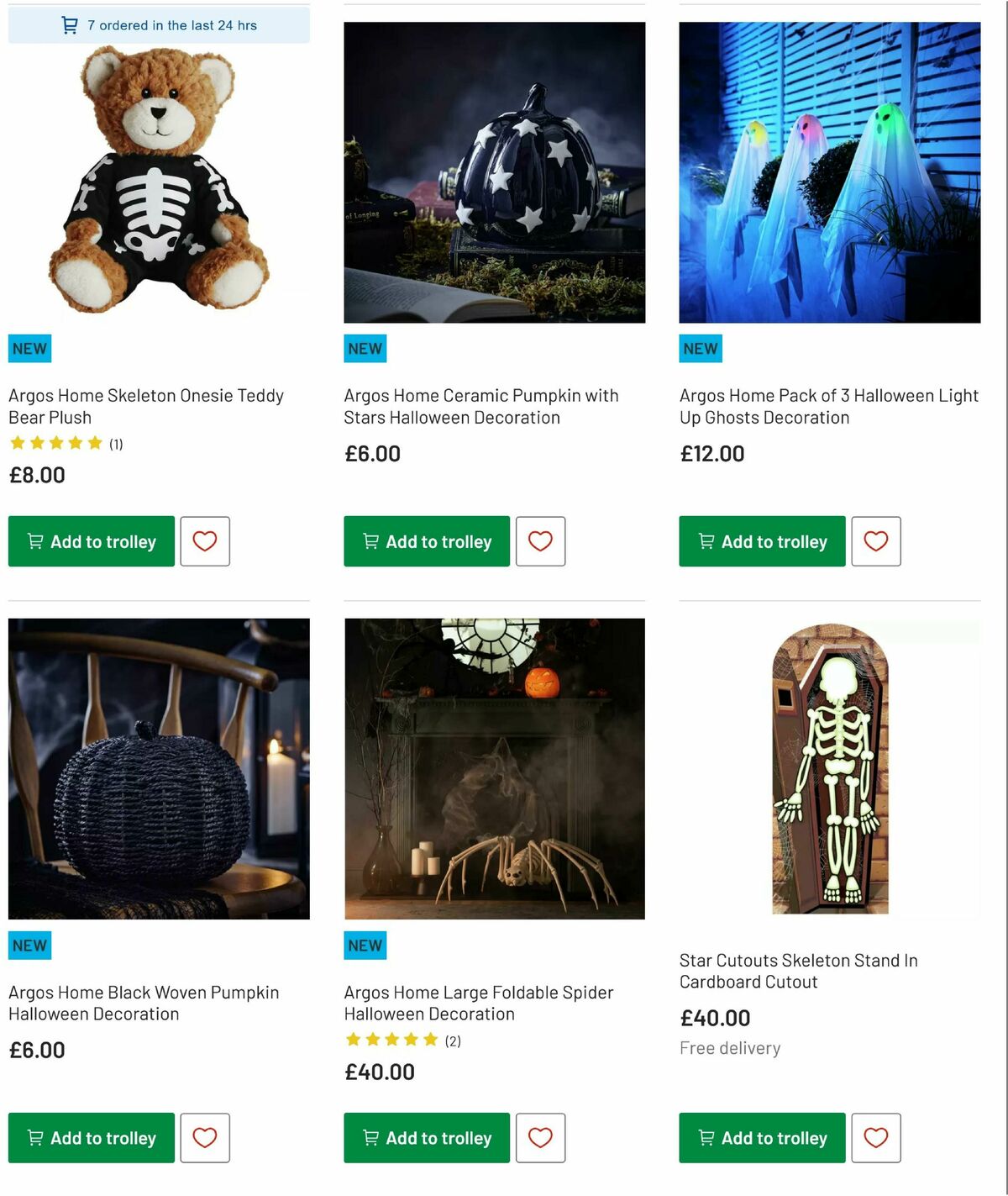 Argos Halloween Offers from 30 September