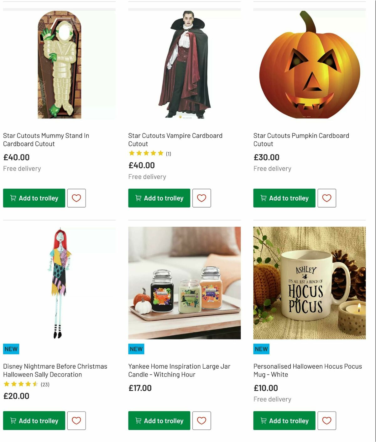 Argos Halloween Offers from 30 September