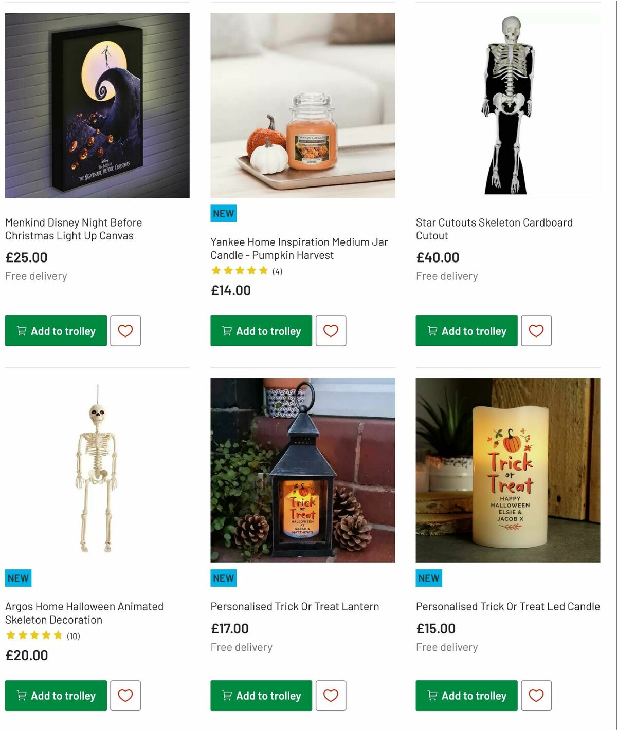 Argos Halloween Offers from 30 September