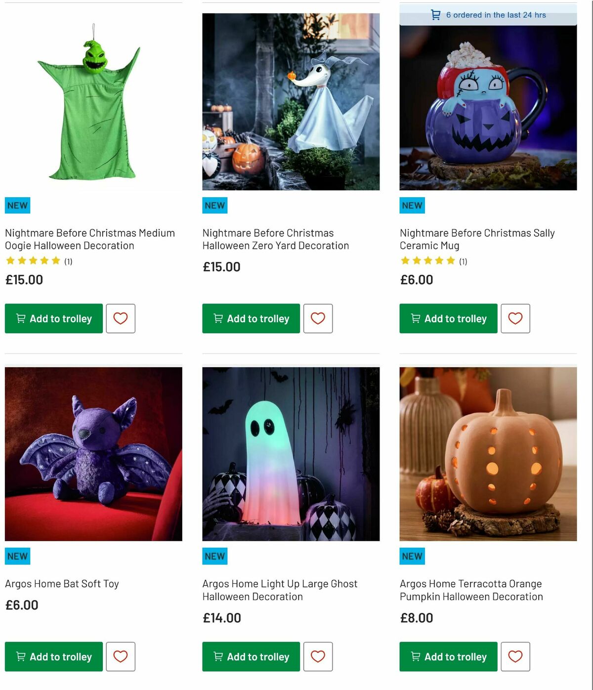 Argos Halloween Offers from 30 September