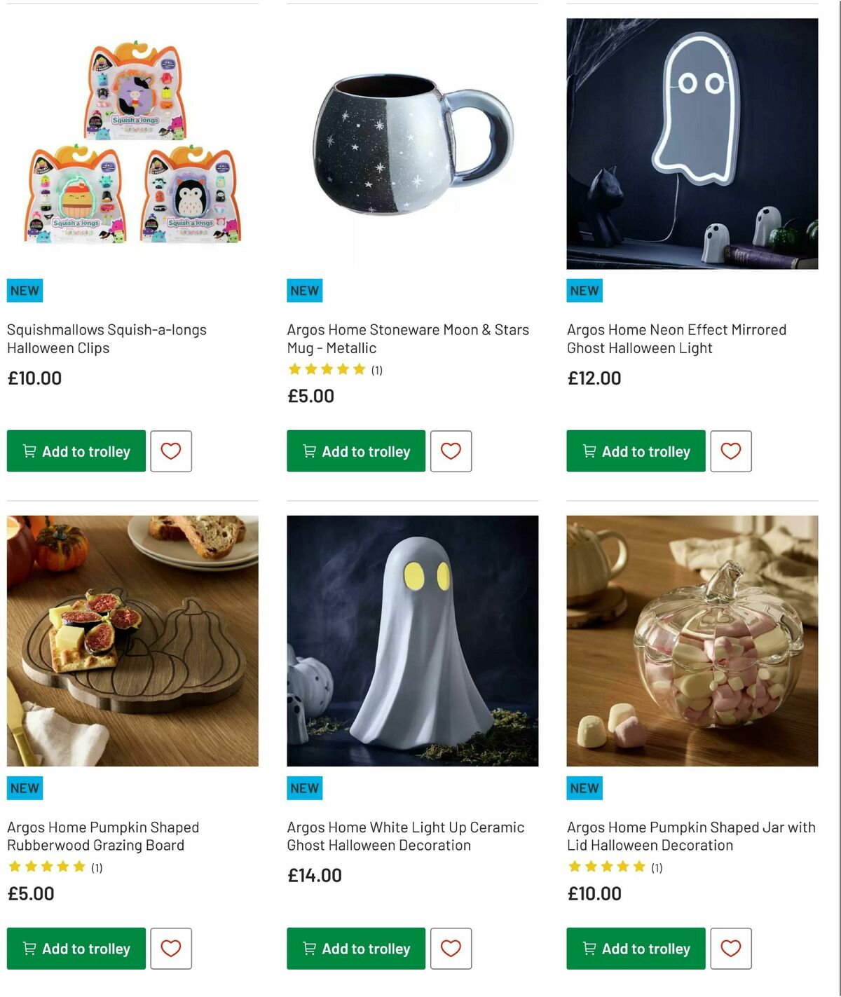 Argos Halloween Offers from 30 September