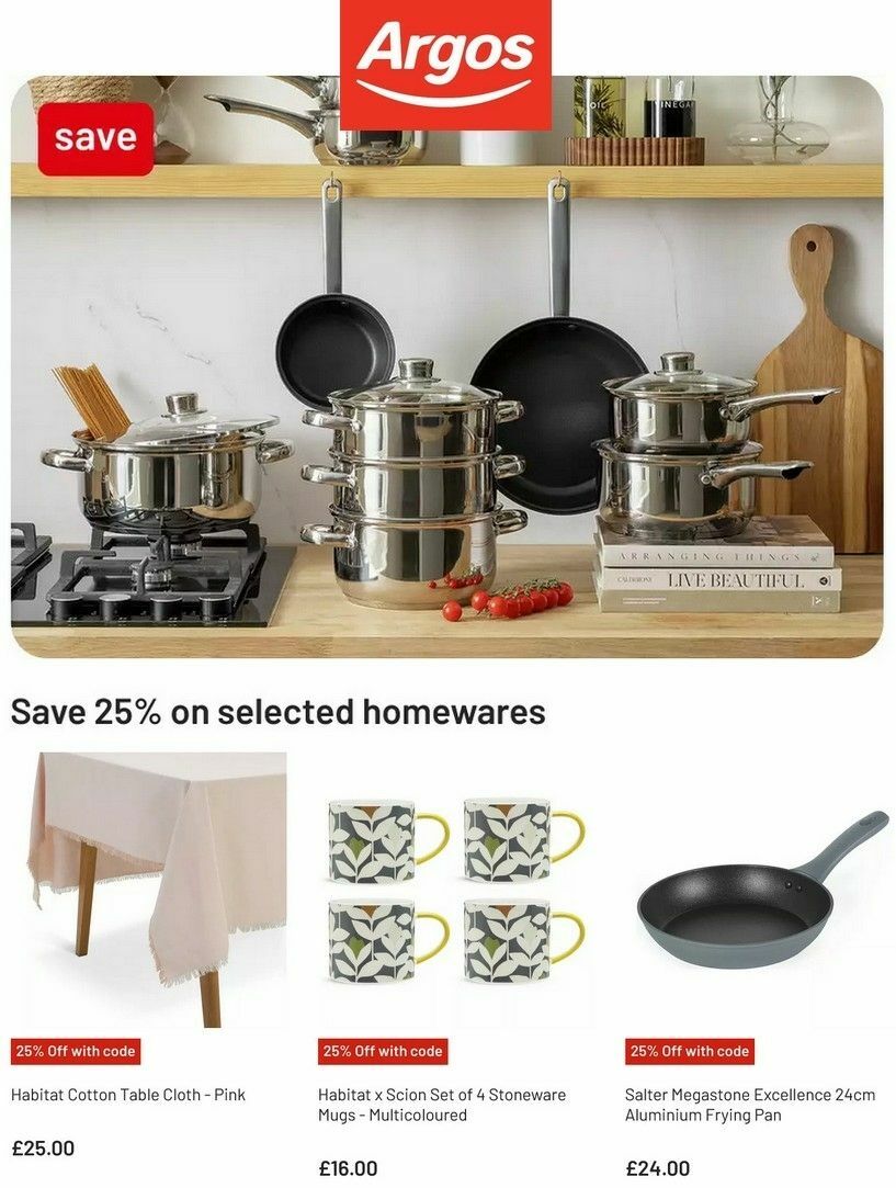 Argos Offers from 15 October