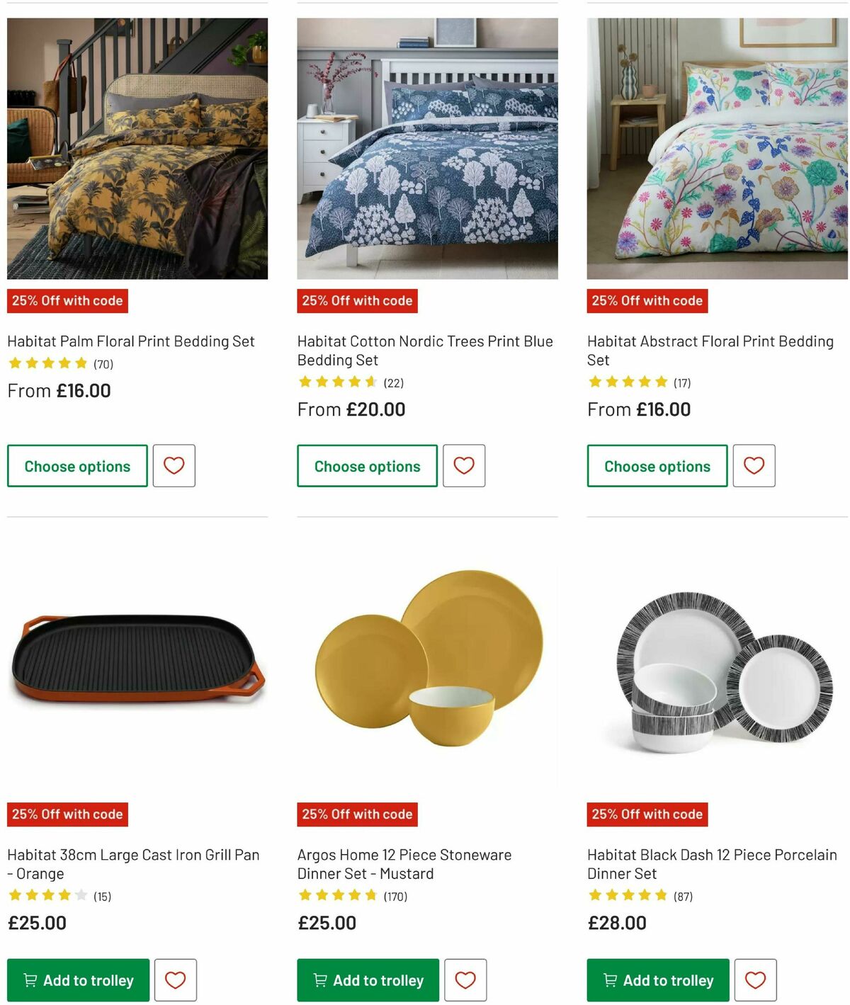 Argos Offers from 15 October