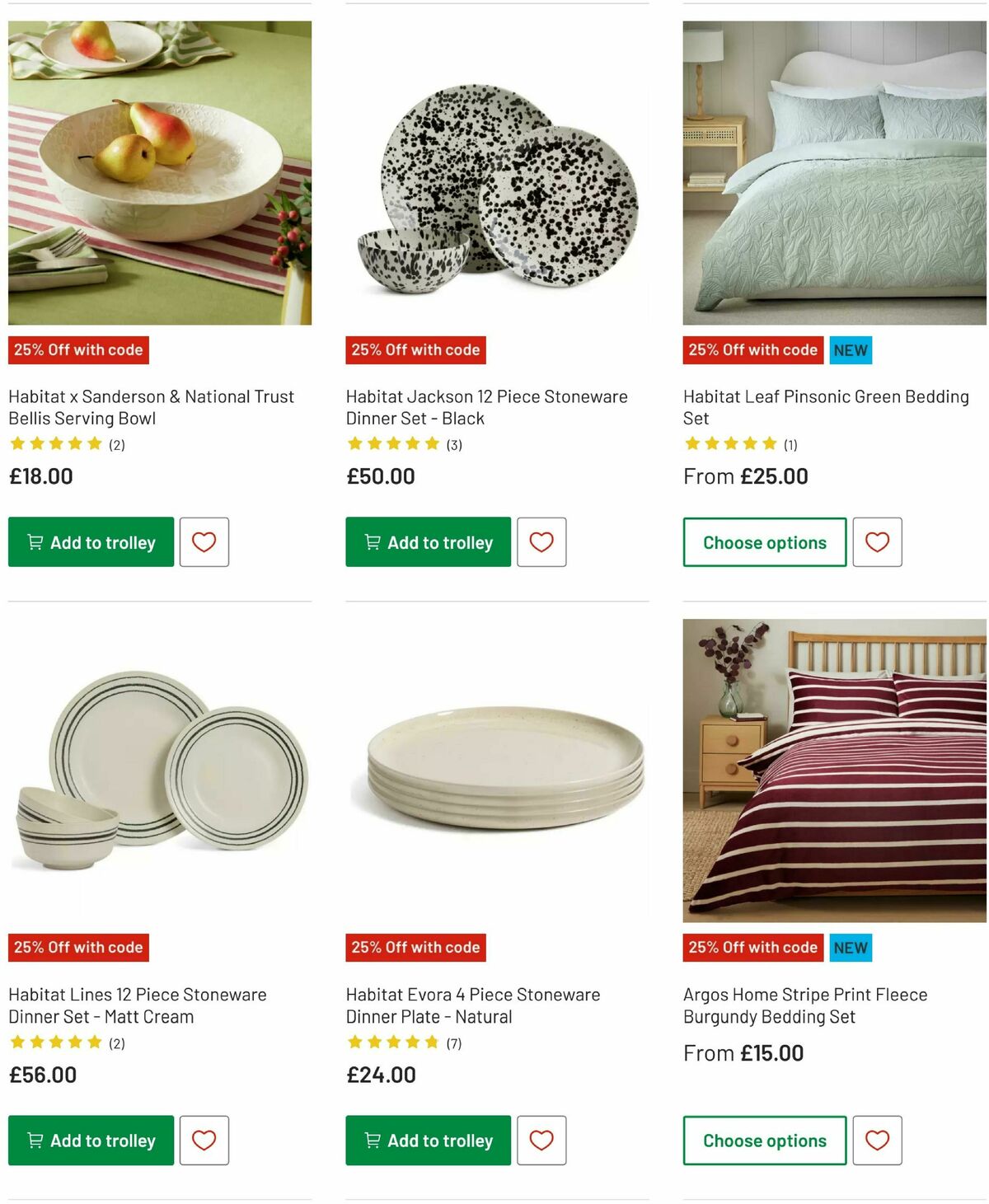 Argos Offers from 15 October