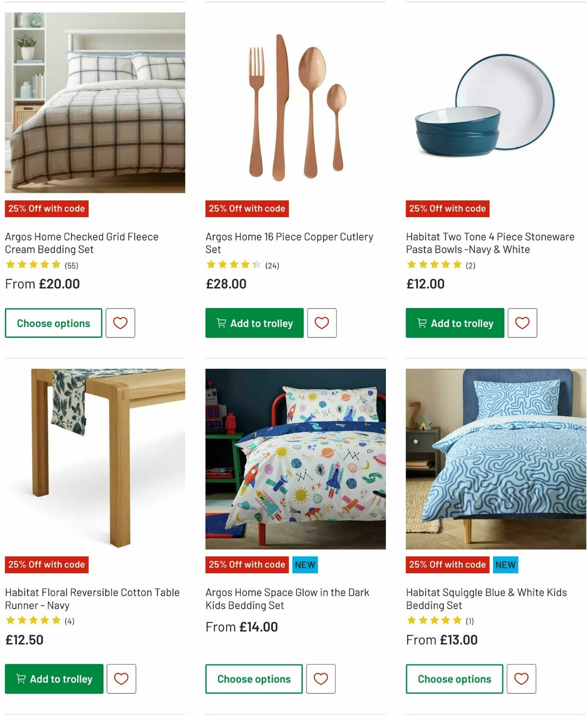 Argos Offers from 15 October