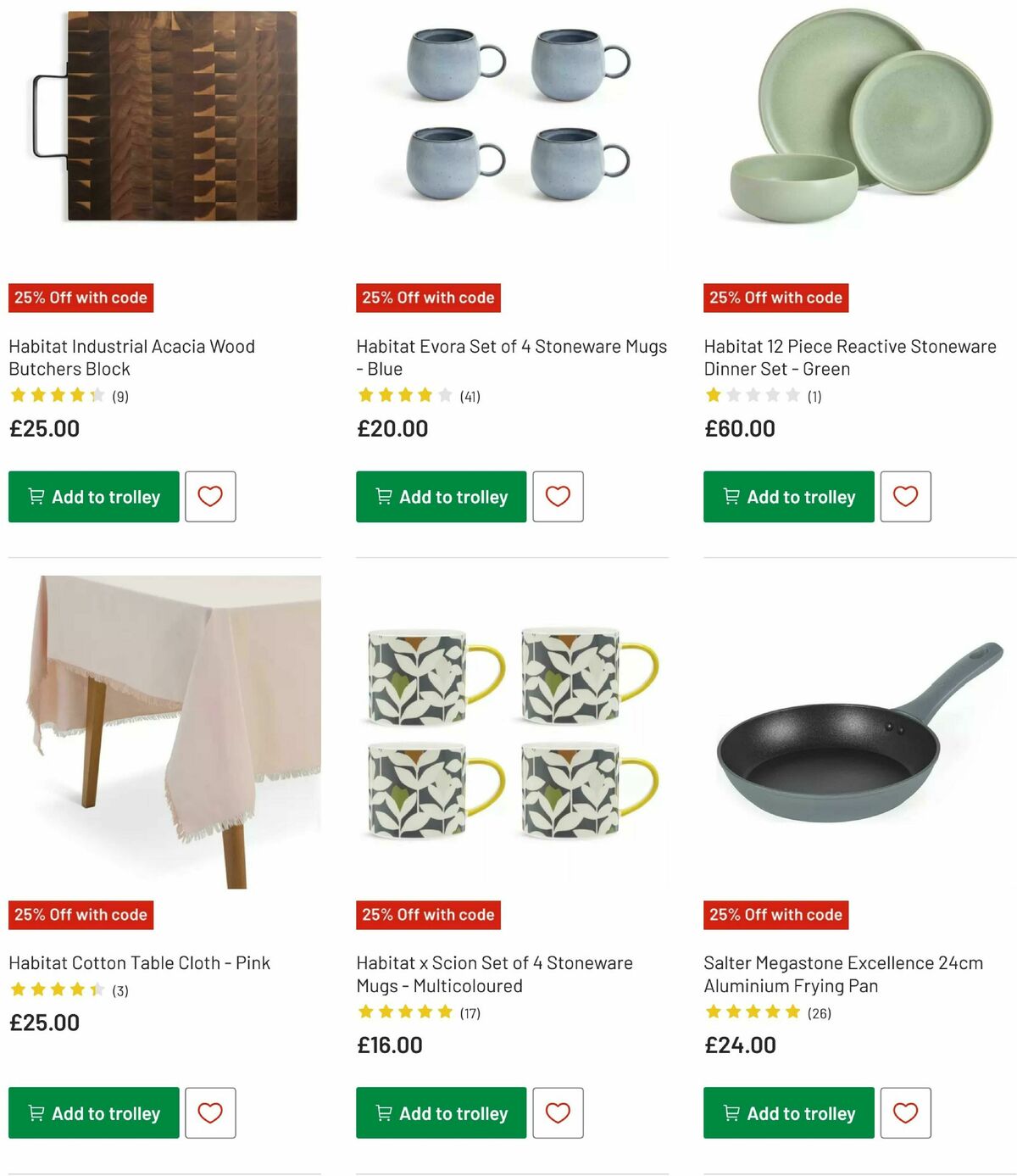 Argos Offers from 15 October