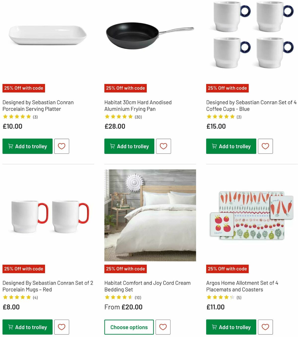 Argos Offers from 15 October