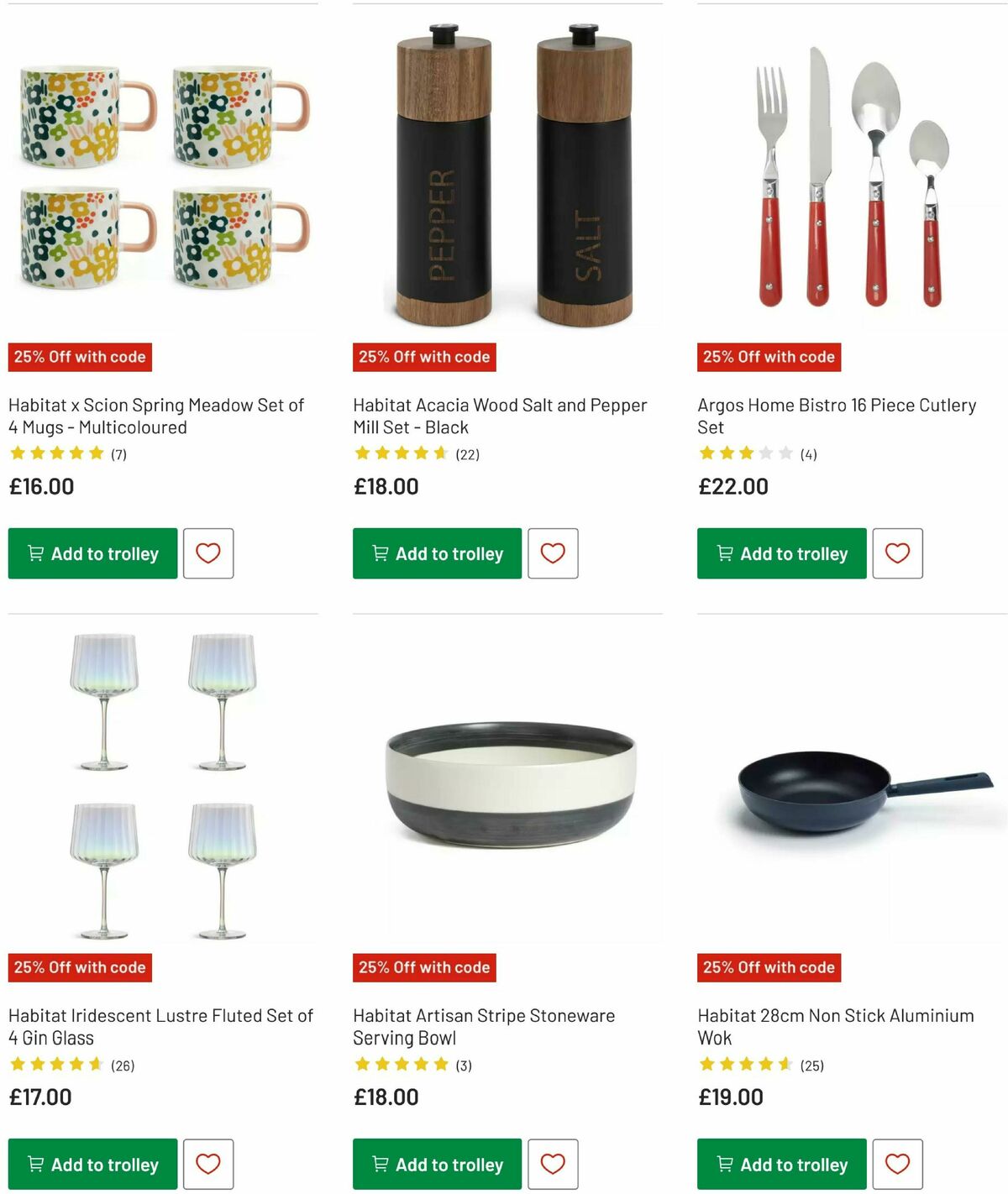 Argos Offers from 15 October