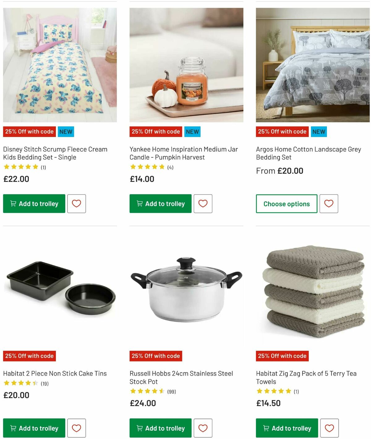 Argos Offers from 15 October