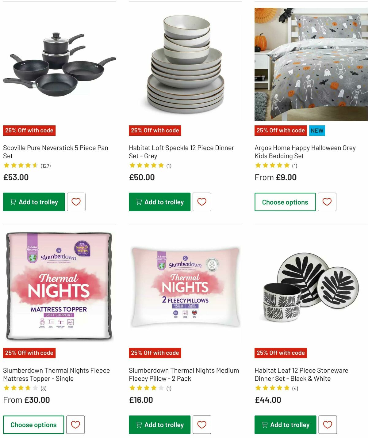 Argos Offers from 15 October