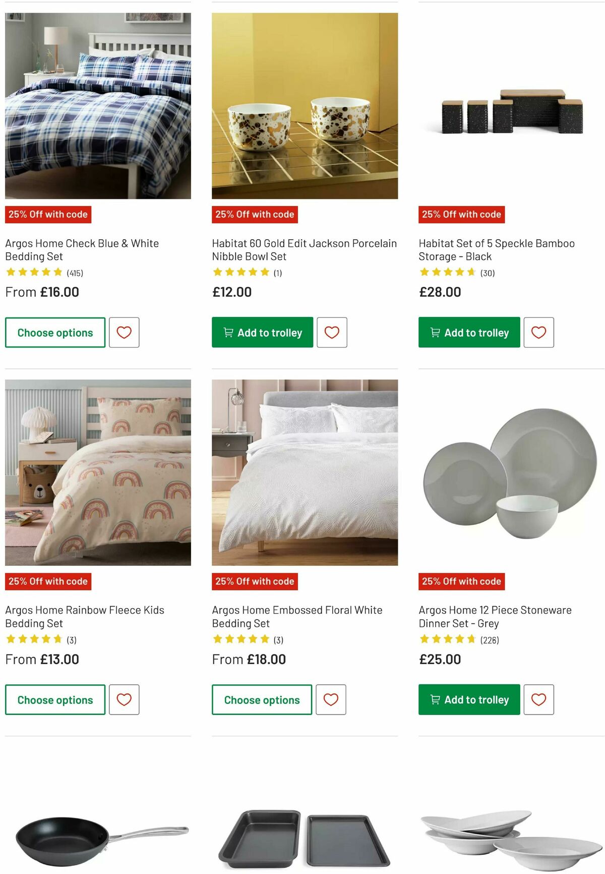 Argos Offers from 15 October