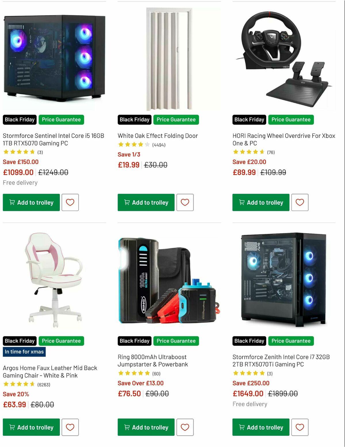 Argos Offers from 1 November