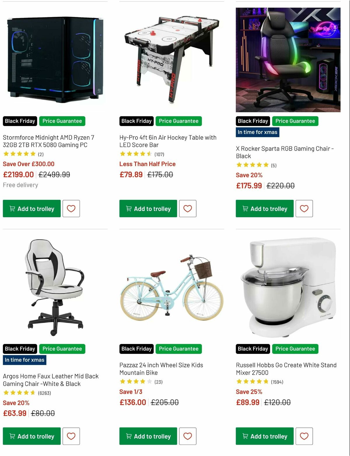 Argos Offers from 1 November