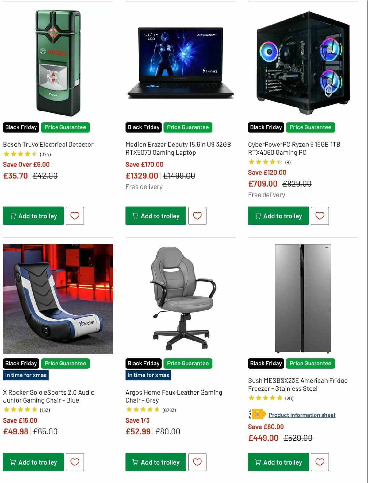 Argos Offers from 1 November