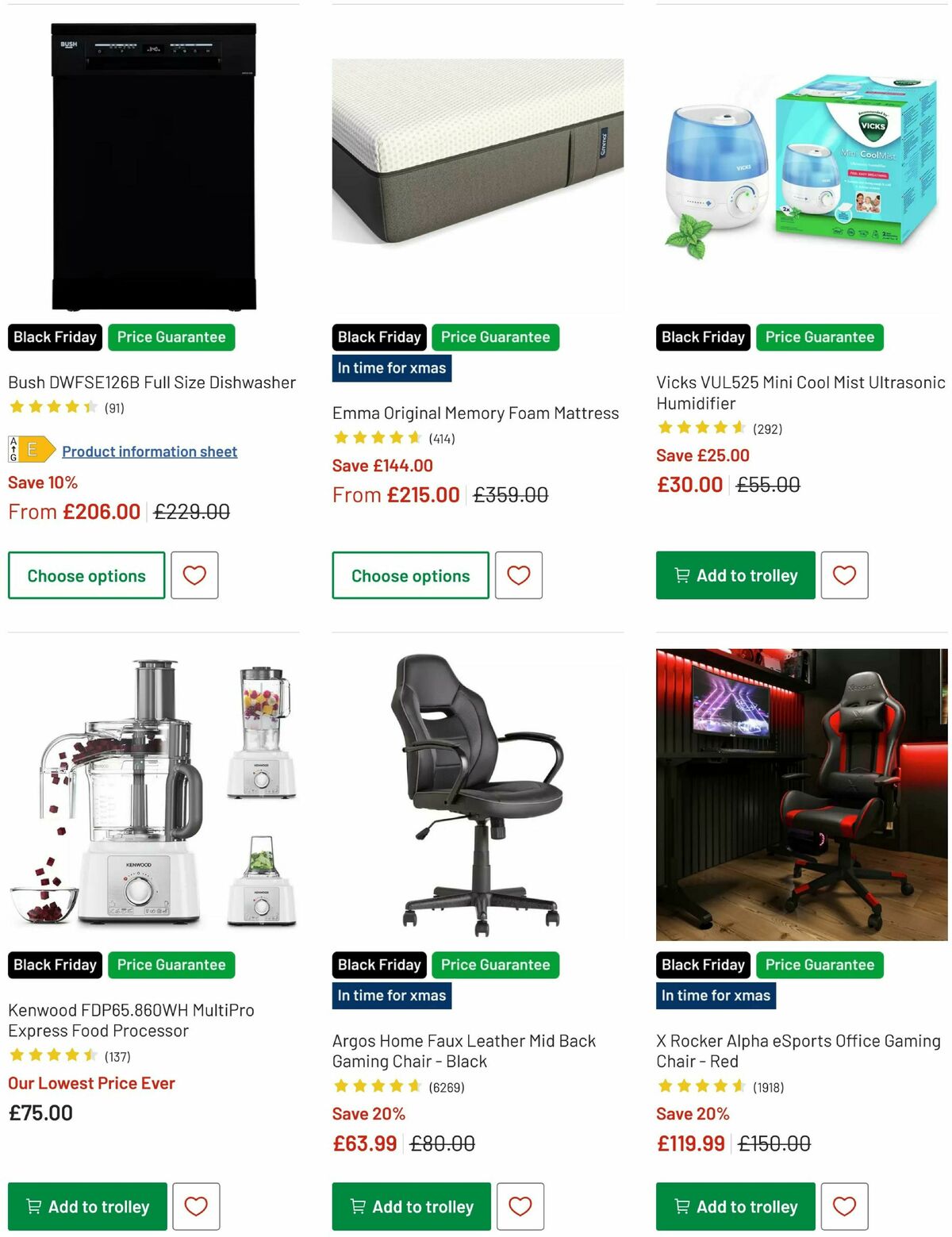Argos Offers from 12 November