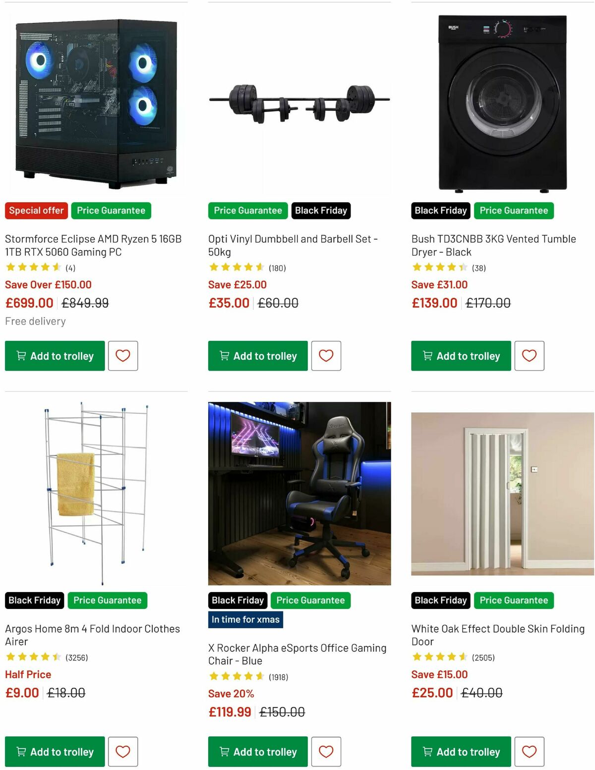 Argos Offers from 12 November