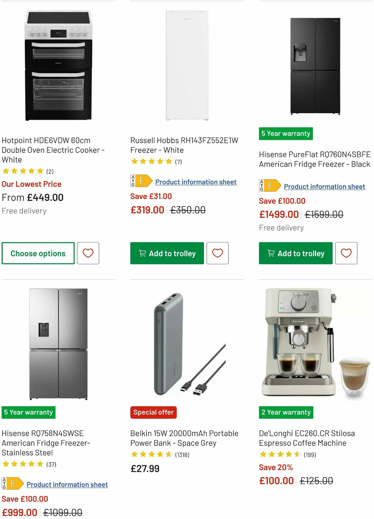 Argos Offers from 3 December