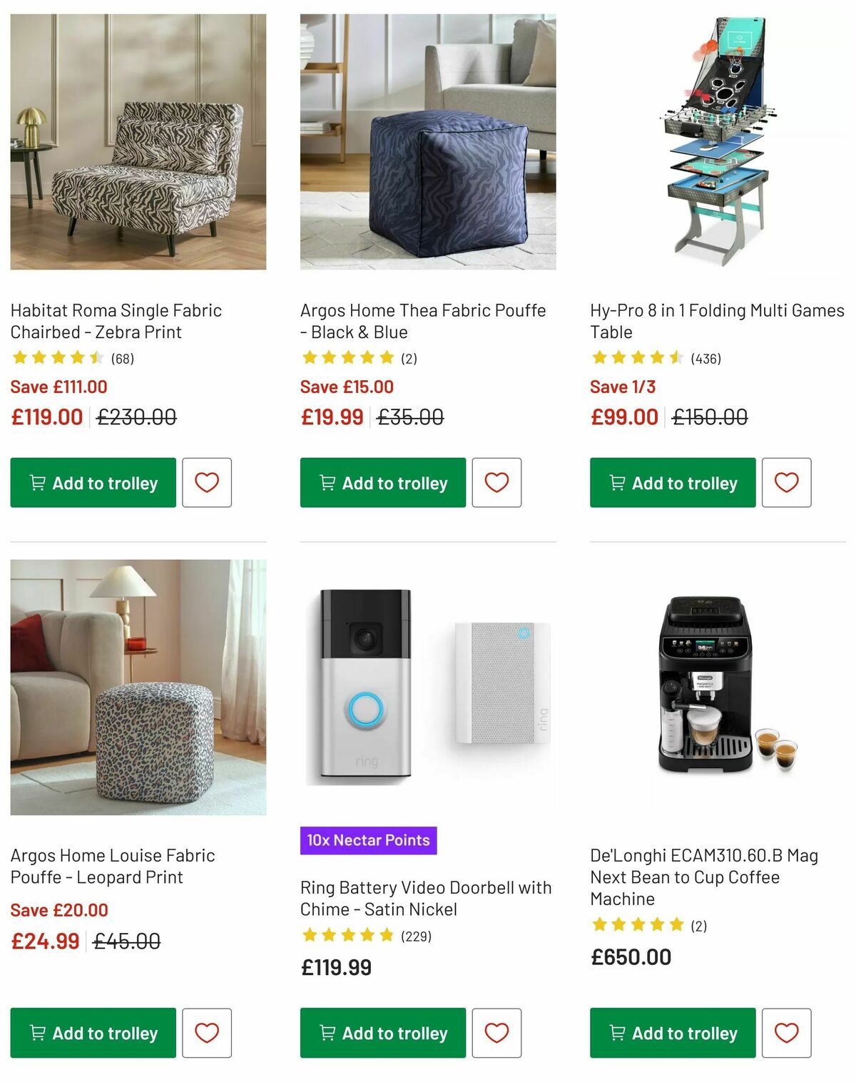 Argos Offers from 3 December