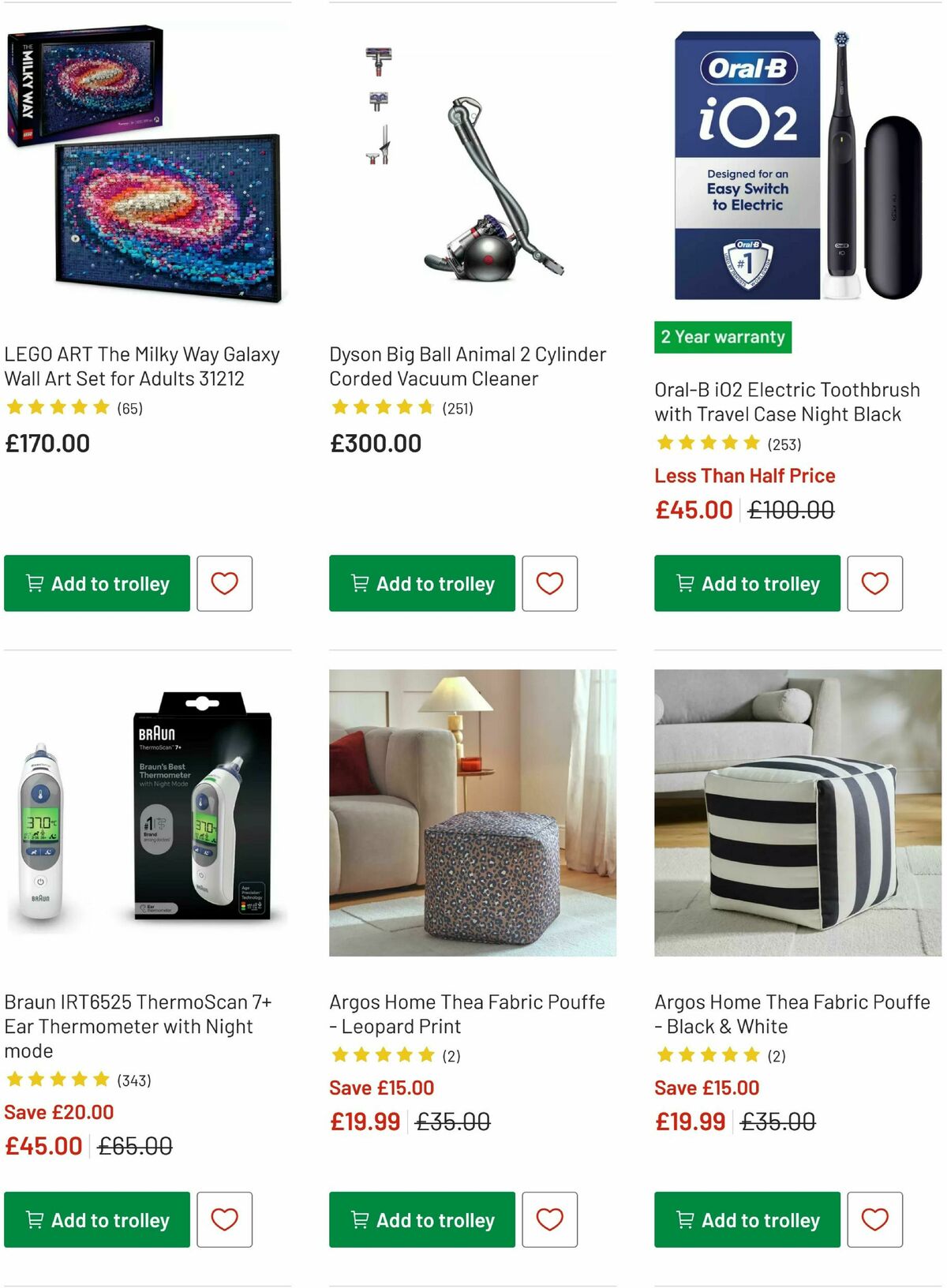Argos Offers from 3 December