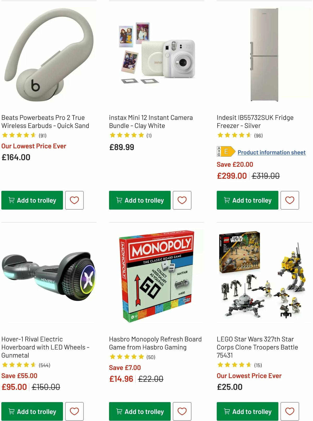 Argos Offers from 3 December