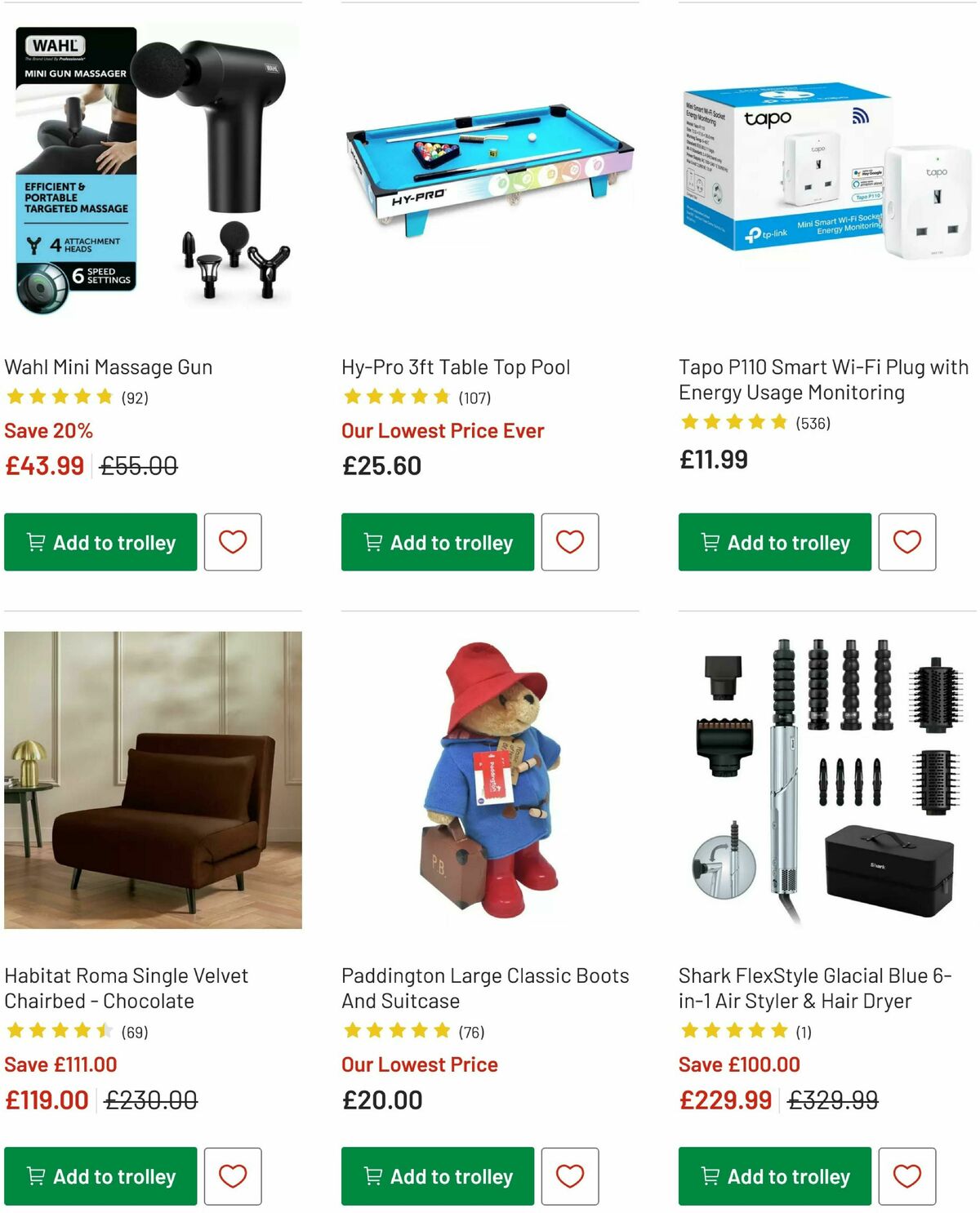 Argos Offers from 3 December