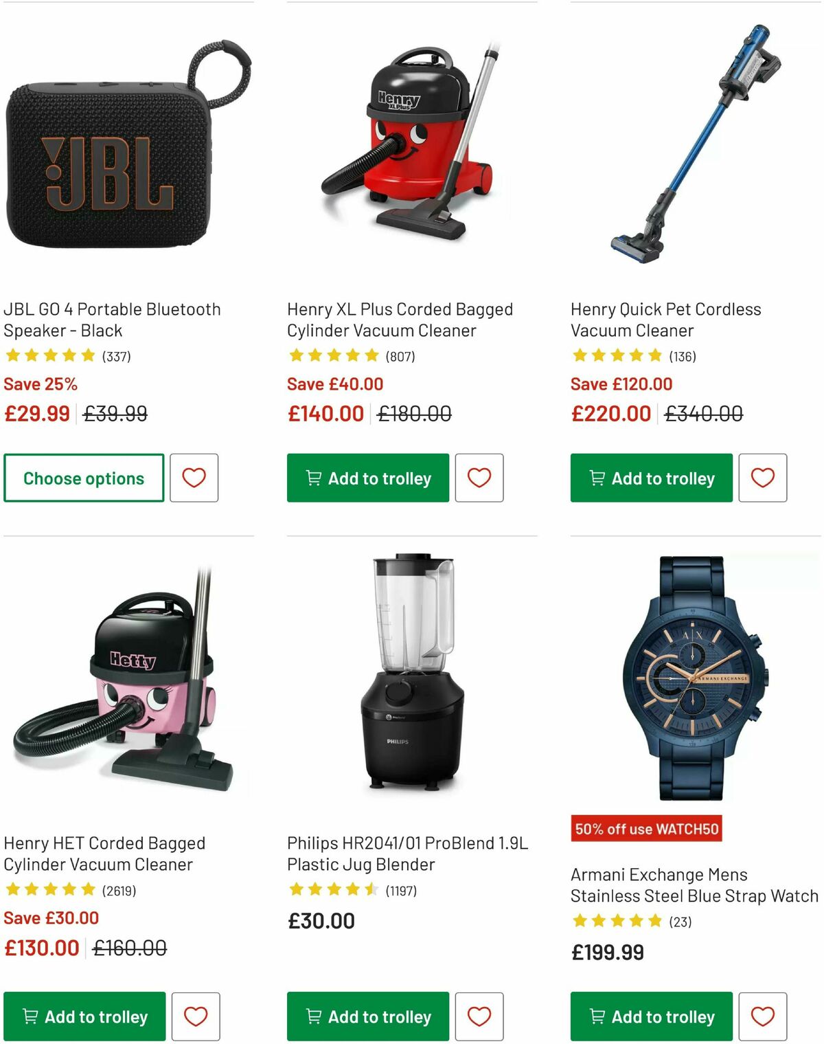 Argos Offers from 3 December