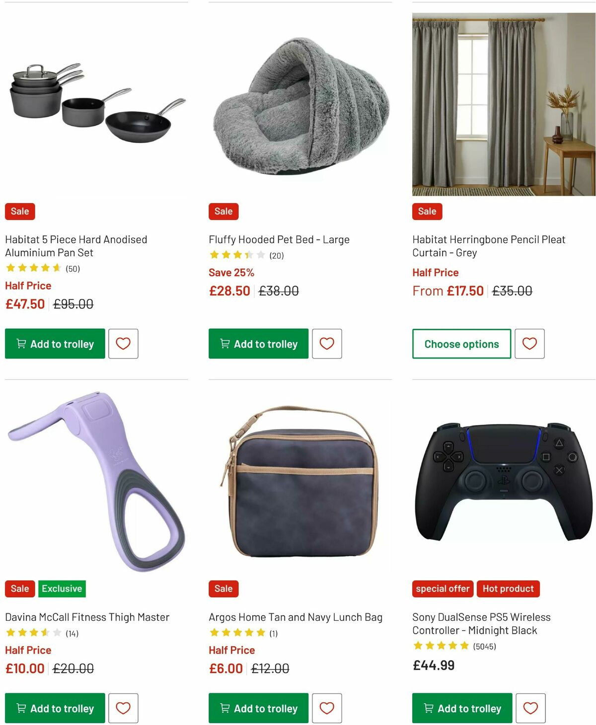 Argos Offers from 18 December