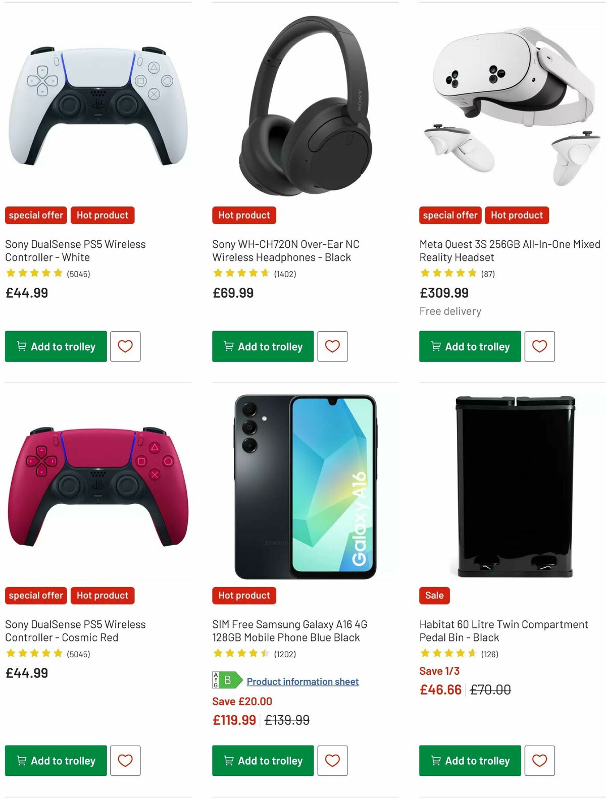 Argos Offers from 18 December