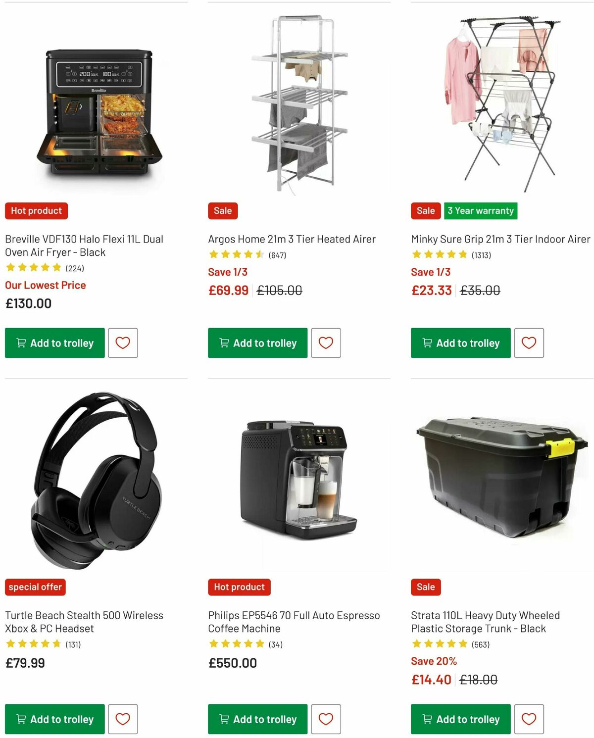 Argos Offers from 18 December