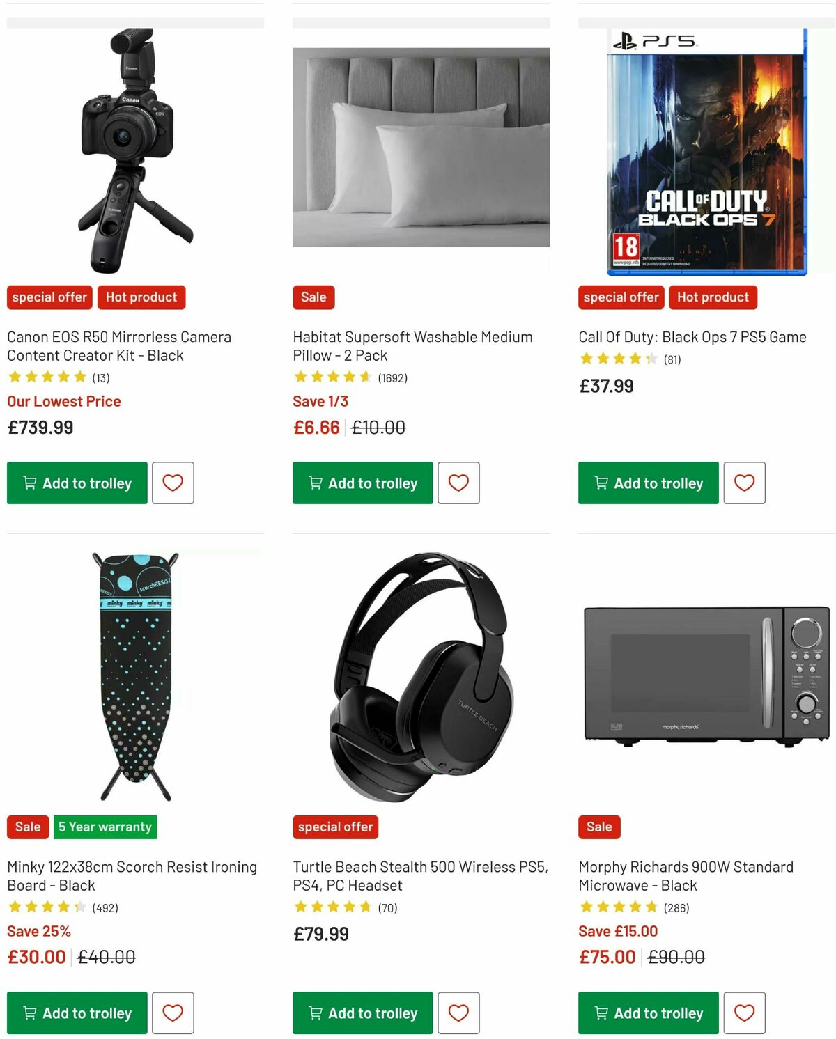 Argos Offers from 18 December