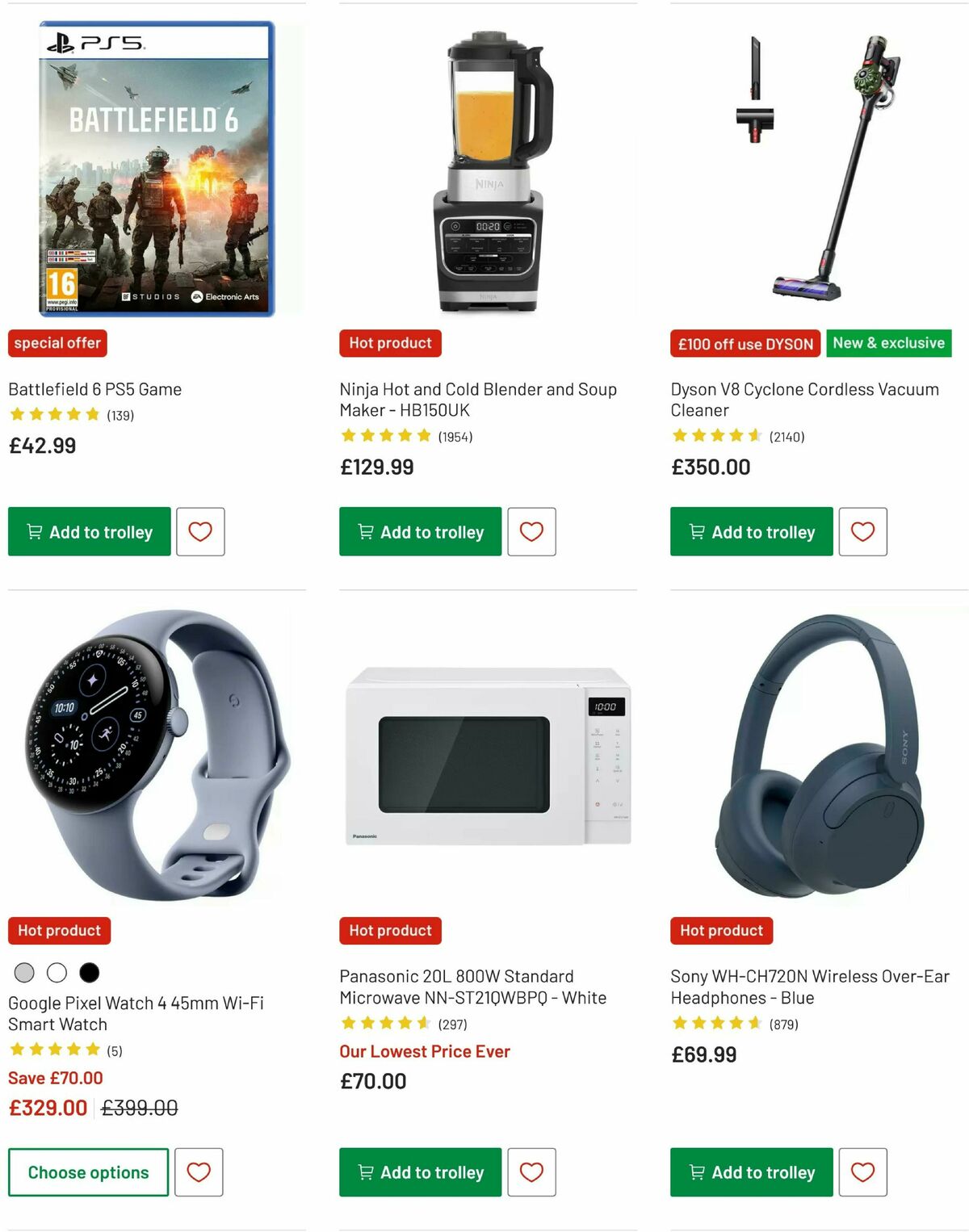 Argos Offers from 18 December