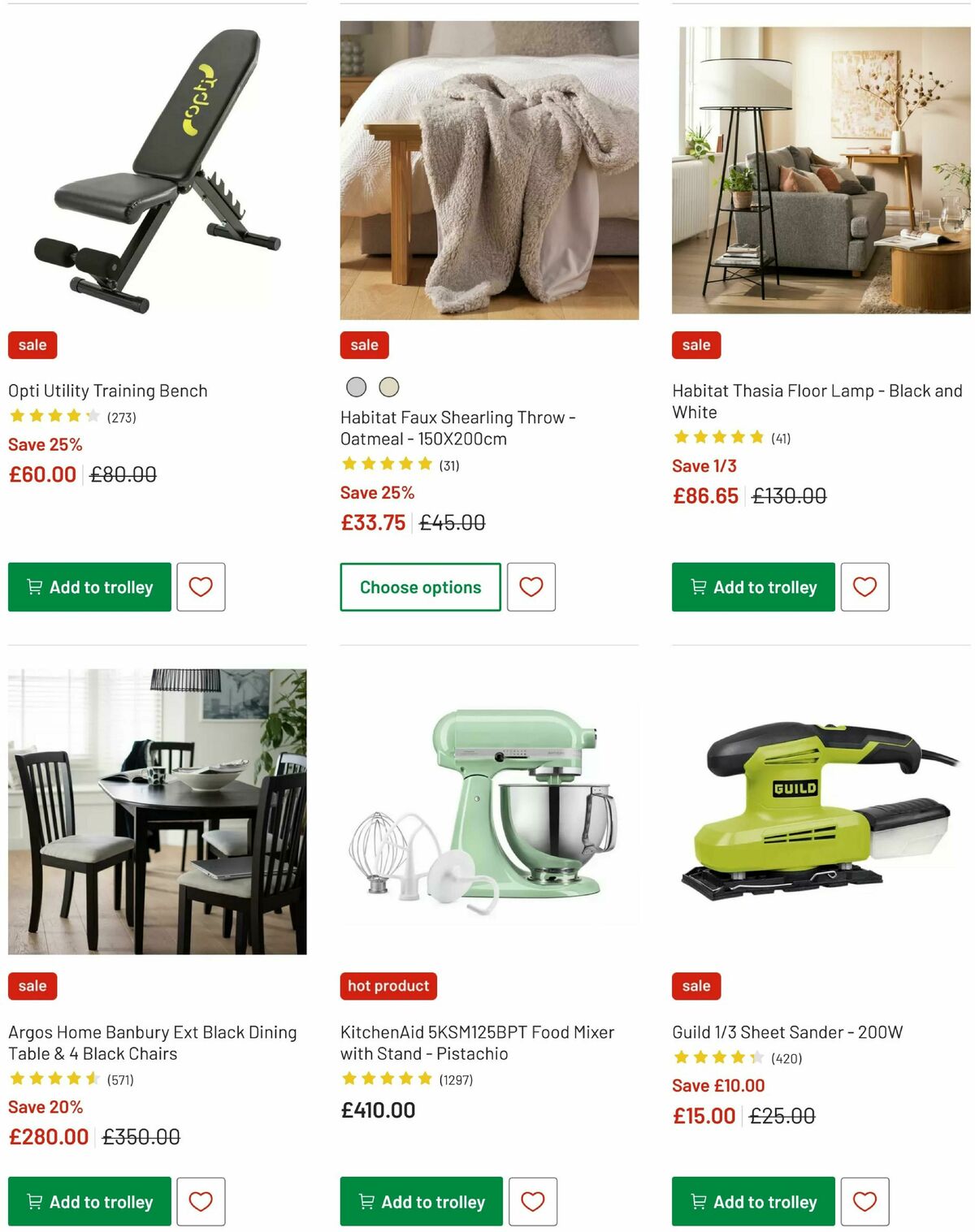 Argos Offers from 31 December